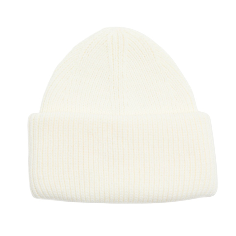 Rib-knit beanie "Bally" Off white